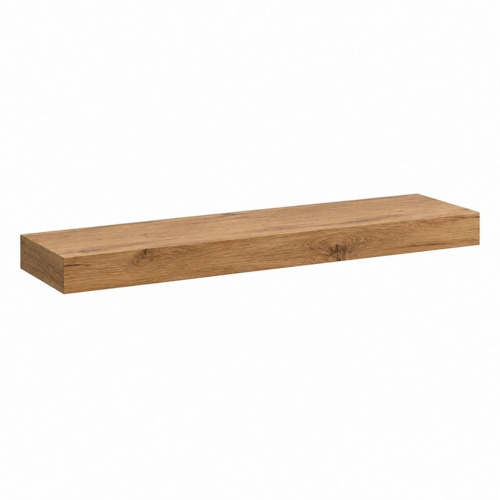 Wandregal Eichefarben Spanplatte Rechteckig 120 x 20 x 4.6 cm