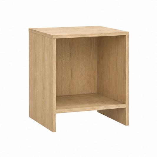 Nachttisch Eiche-Optik aus melaminharzbeschichteter Spanplatte rechteckig 40 x 40 x 55 cm mit offenem Fach